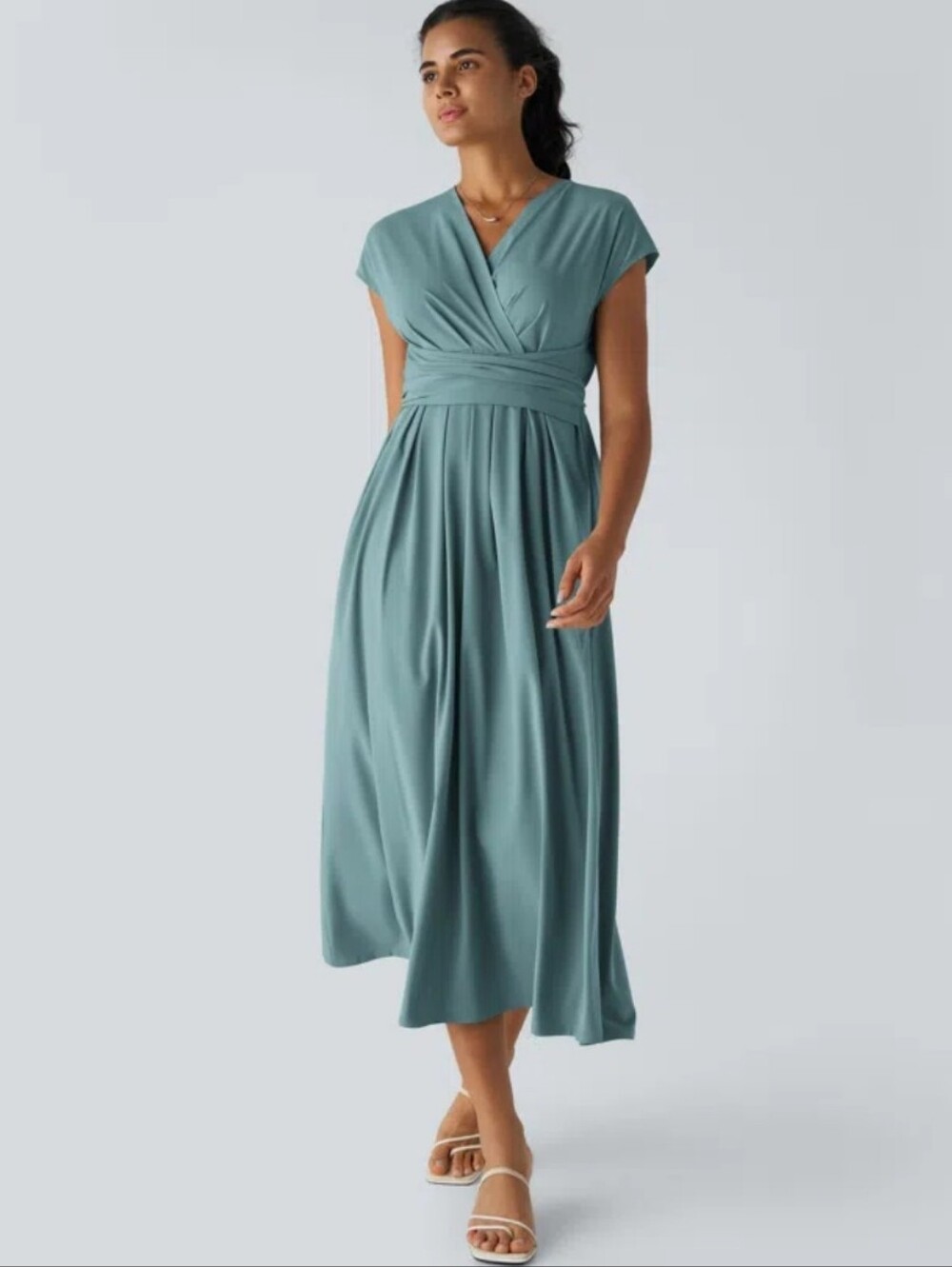 NWT Halara Breezeful Midi Tie Waist Dress Size Medium